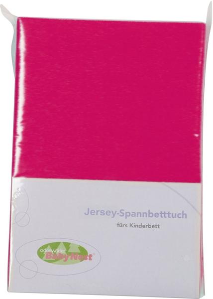 Odenwälder Spannbettlaken Jersey 70x140cm pink