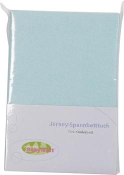 Odenwälder BabyNest Spannbettlaken Jersey 70x140cm hellblau
