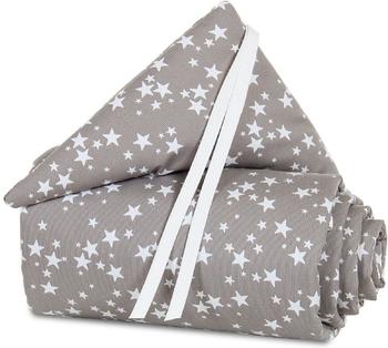 Babybay Nestchen Maxi Piqué - taupe Sterne weiß