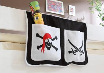 Ticaa Bett-Tasche Pirat schwarz/weiß