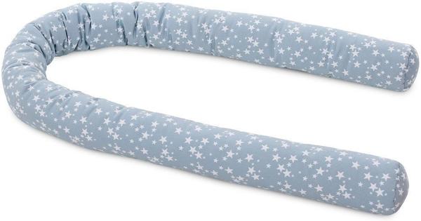 Babybay Nestchenschlange 180cm - azurblau Sterne weiß