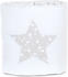 Babybay Nestchen Original Piqué Applikation - weiß Sterne perlgrau (100832)