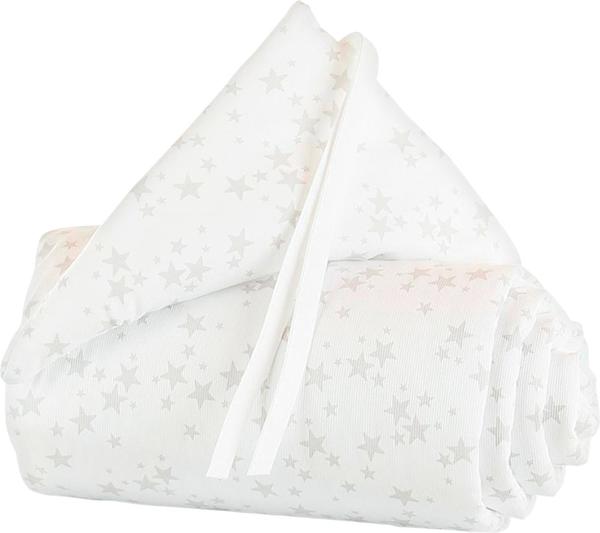 Babybay Nestchen Original Piqué - weiß Sterne perlgrau