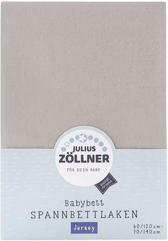 Julius Zöllner Spannbetttuch Jersey 70x140cm - taupe