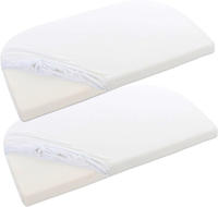 Babybay 100580, Babybay Spannbetttuch 2er Pack Deluxe aus Jersey f&uuml;r Beistellbett