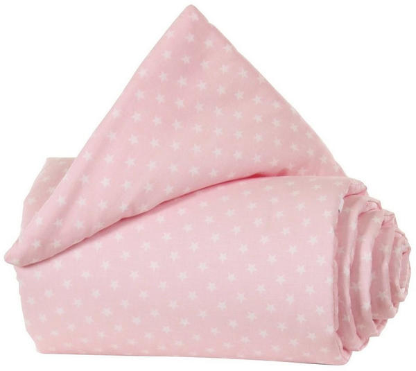 Babybay Gitterschutz Bio-Baumwolle Piqué für Verschlussgitter - rosa Sterne