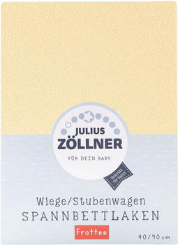 Julius Zöllner Wiege/Stubenwagen Spannbettlaken Frottee 90x40cm banana