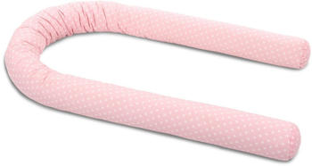 Babybay Nestchenschlange rosé + Sterne weiß