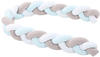 Babybay Nestchenschlange geflochten 180cm weiß/beige/aqua