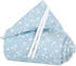 Babybay Nestchen Piqué passend für Modell Boxspring XXL azurblau sterne weiß