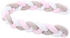 Babybay Nestchenschlange geflochten 180cm weiß/beige/rosé