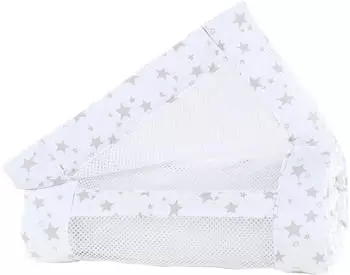 Babybay Nestchen Mesh-Piqué Maxi, Boxspring und Comfort sterne weiß
