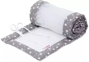 Babybay Nestchen Mesh-Piqué Original 149 x 25 cm taupe sterne