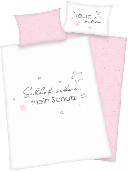 Baby Best Bettwäsche Schlaf schön rosa 100 x 135 cm