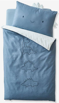 Vertbaudet Baby Bettbezug 100x120 Kleiner Dino blau