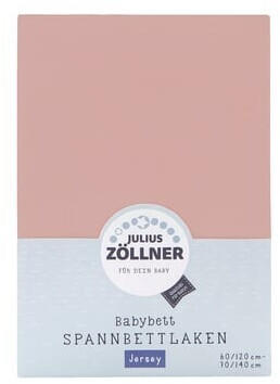 Julius Zöllner Jersey Spannbettlaken 70x140cm blush