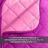 Wometo 2 Stück MicrofaserSteppbett im Wende-Design 155x220 – lila farbig & bunt lila (wo2464-004)