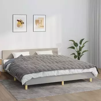 vidaXL Gewichtsdecke Grau 155x220 cm 11 kg Stoff (350777)