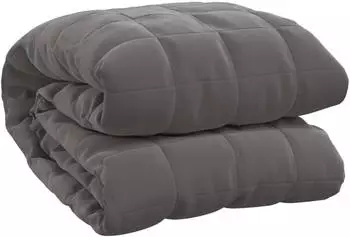 vidaXL Gewichtsdecke Grau 155x220 cm 7 kg Stoff (350776)