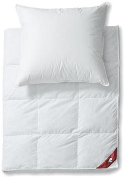 Ribeco Betten-Set extra dick silberweiß 155x220 cm weiß extrawarm