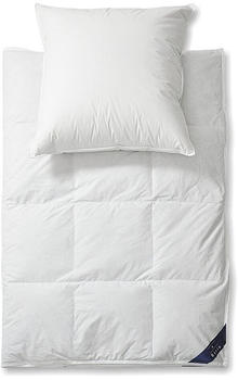 Ribeco Betten-Set Jonas silberweiß 155x220 cm weiß 4-Jahreszeiten