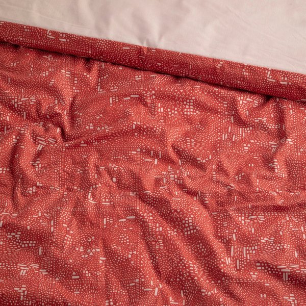 Damai Damai Swift Bettbezug mit Bio Baumwolle 135x200 cm Burned Red (A97084)