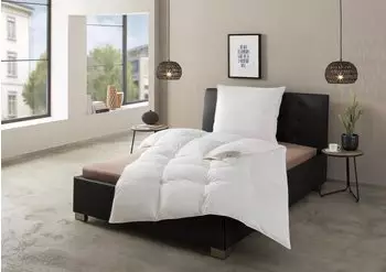 Ribeco Betten-Set Lara wei&szlig;e 135x200 cm wei&szlig; extrawarm (52075)