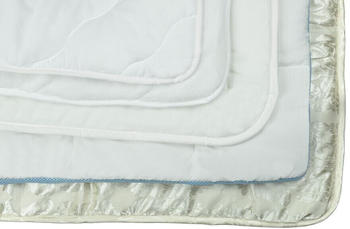 Ribeco Betten-Set silberweiß 135x200 cm weiß warm (55243)