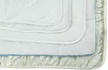 Ribeco Betten-Set silberwei&szlig; 135x200 cm wei&szlig; warm (55243)