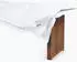 Ribeco Bettdecke Lara weiße 155x220 cm weiß extrawarm