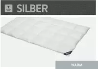 SPESSARTTRAUM Daunenbettdecke "Silber" warm F&uuml;llung 100Daunen 1 Stk. tlg.