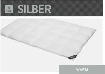 Spessarttraum Daunendecke Silber warm 100% Daunen F&uuml;llung: 100% Daunen 135x200 cm