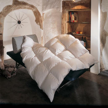 BettwarenShop Daunendecke Toronto extra warm, 10 cm Innensteg Daunen 10% Federn 200x200 cm