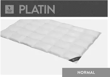 Spessarttraum Daunendecke Platin normal 100% Daunen 155x220 cm