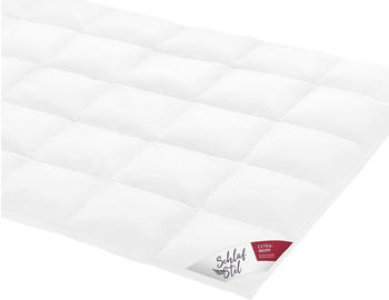 Schlafstil Daunendecke D700 extra warm 100% G&auml;nsedaunen 155x220 cm
