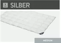 SPESSARTTRAUM Daunenbettdecke "Silber" leicht F&uuml;llung 100Daunen 1 Stk. tlg.