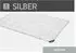 Spessarttraum Daunen Kassettendecke Silber medium 100% Daunen 155x220 cm