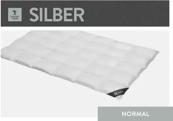 Spessarttraum Daunendecke Silber normal 100% Daunen 200x220 cm
