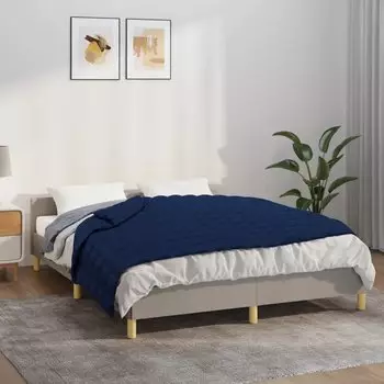 vidaXL Gewichtsdecke Blau 152x203 cm 11 kg Stoff (3154802)