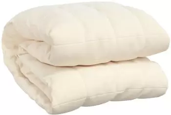 vidaXL Gewichtsdecke Hellcreme 120x180 cm 5 kg Stoff (350806)