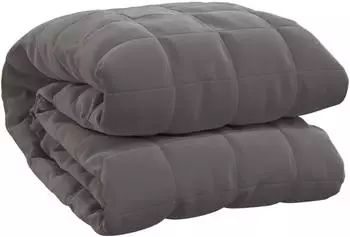 vidaXL Gewichtsdecke Grau 220x235 cm 15 kg Stoff (350783)