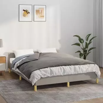 vidaXL Gewichtsdecke mit Bezug Grau 152x203 cm 7 kg Stoff (3154891)