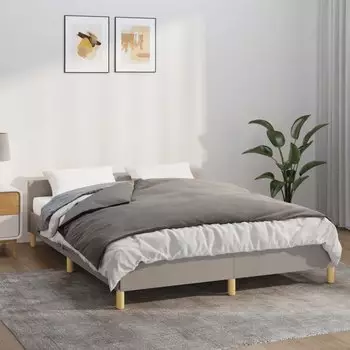 vidaXL Gewichtsdecke mit Bezug Grau 137x200 cm 6 kg Stoff (3154886)