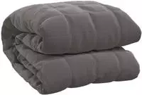 Gewichtsdecke Grau 200x200 Cm 9 Kg Stoff Vidaxl