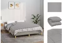 Gewichtsdecke Grau 137x200 Cm 10 Kg Stoff Vidaxl