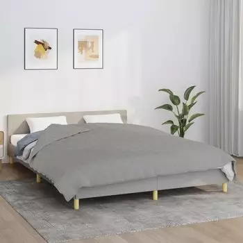 vidaXL Gewichtsdecke Grau 200x200 cm 13 kg Stoff (350725)