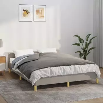 vidaXL Gewichtsdecke mit Bezug Grau 140x200 cm 6 kg Stoff (3154887)