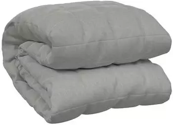 vidaXL Gewichtsdecke Grau 235x290 cm 15 kg Stoff (350733)