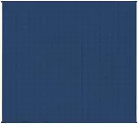 vidaXL Gewichtsdecke Blau 220x240 cm 11 kg Stoff