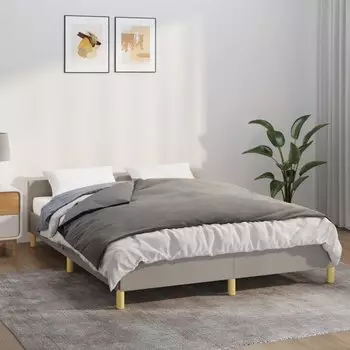 vidaXL Gewichtsdecke mit Bezug Grau 150x200 cm 7 kg Stoff (350828)